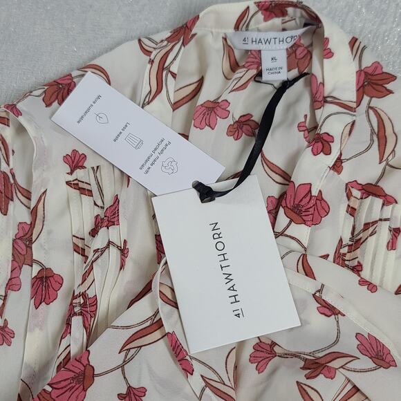 41 Hawthorne Stitch Fix women's tank floral NWT Sz XL Vacation work wear office - Picture 7 of 8